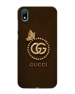 Чехол для Huawei Y5 2019 с картинкой «Gucci — золотая бабочка»