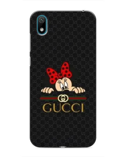 Чехол для Huawei Y5 2019 с картинкой «Минни Маус Gucci — черный»