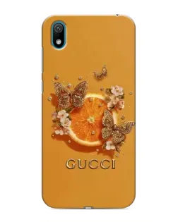 Чехол для Huawei Y5 2019 с картинкой «Gucci — золотые бабочки»