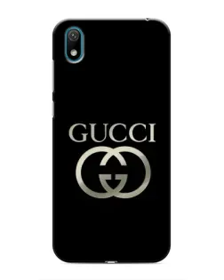 Чехол для Huawei Y5 2019 с картинкой «Gucci — золото на черном»