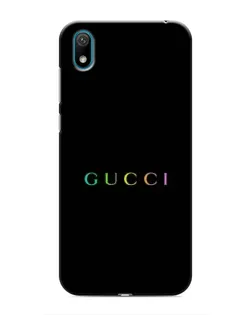 Чехол для Huawei Y5 2019 с картинкой «Gucci — неоновый минимализм»