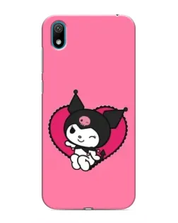 Чехол для Huawei Y5 2019 с картинкой «Kuromi — любовь в сердце»