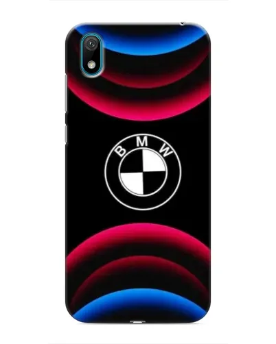 Чехол для Huawei Y5 2019 с картинкой «Логотип BMW и неоновые дуги» Чехол для Huawei Y5 2019 с картинкой «Логотип BMW и неоновые дуги»