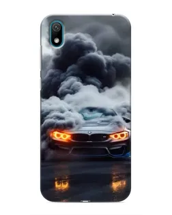 Чохол для Huawei Y5 2019 з картинкою «BMW у диму» Чохол для Huawei Y5 2019 з картинкою «BMW у диму»