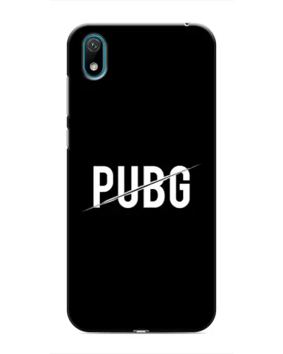 Чехол для Huawei Y5 2019 с картинкой «PUBG — белый логотип»