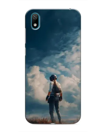 Чехол для Huawei Y5 2019 с картинкой «Герой PUBG на скале»