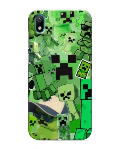Чехол для Huawei Y5 2019 с картинкой «Криперы Minecraft»