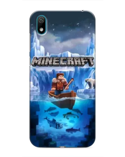 Чехол для Huawei Y5 2019 с картинкой «Minecraft ледяной мир»