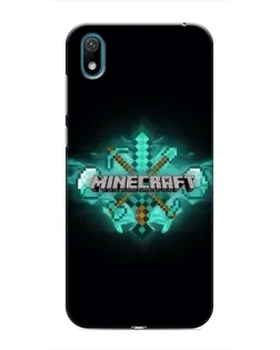 Чохол для Huawei Y5 2019 з картинкою «Minecraft Diamond лого» Чохол для Huawei Y5 2019 з картинкою «Minecraft Diamond лого»