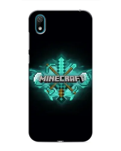 Чехол для Huawei Y5 2019 с картинкой «Minecraft Diamond лого»