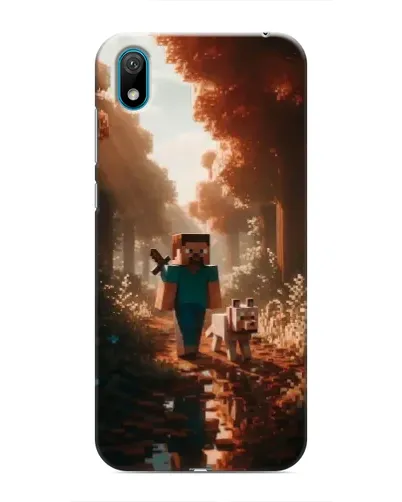 Чехол для Huawei Y5 2019 с картинкой «Стив в лесу»