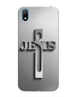 Чехол для Huawei Y5 2019 с картинкой «Металлический крест Jesus» Чехол для Huawei Y5 2019 с картинкой «Металлический крест Jesus»