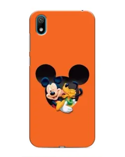 Чехол для Huawei Y5 2019 с картинкой «Сердце Микки Минни»