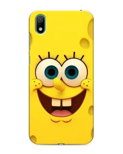 Чехол для Huawei Y5 2019 с картинкой «Губка Боб улыбка»