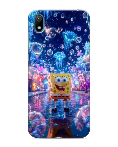 Чехол для Huawei Y5 2019 с картинкой «Неоновый океан»