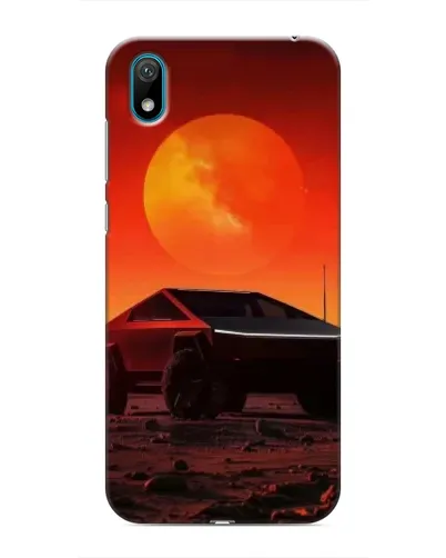 Чехол для Huawei Y5 2019 с картинкой «Cybertruck на Марсе»
