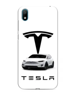 Чохол для Huawei Y5 2019 з картинкою «Tesla White Style» Чохол для Huawei Y5 2019 з картинкою «Tesla White Style»
