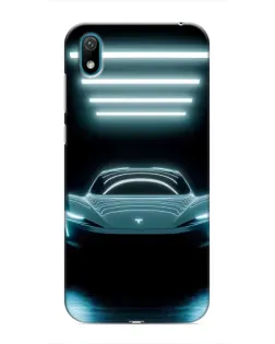 Чохол для Huawei Y5 2019 з картинкою «Tesla в неоні» Чохол для Huawei Y5 2019 з картинкою «Tesla в неоні»