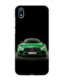 Чехол для Huawei Y5 2019 с картинкой «Mercedes — неоновый лого»