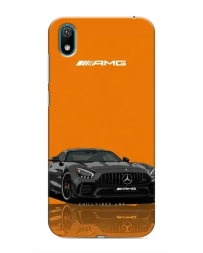 Чехол для Huawei Y5 2019 с картинкой «Оранжевый Mercedes AMG»