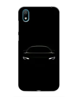 Чехол для Huawei Y5 2019 с картинкой «Взгляд Audi в темноте»