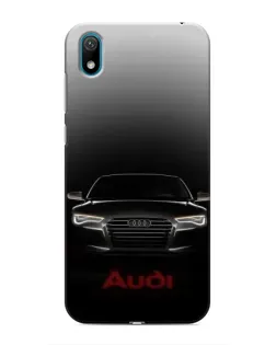 Чехол для Huawei Y5 2019 с картинкой «Audi — градиентный контур»
