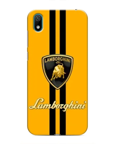 Чехол для Huawei Y5 2019 с картинкой «Lamborghini Stripe желтый»