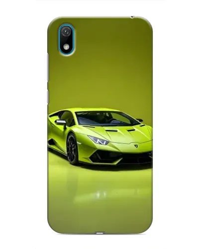 Чехол для Huawei Y5 2019 с картинкой «Салатовый Lamborghini Huracan»