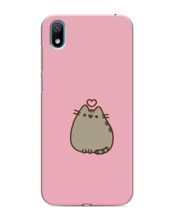 Чехол для Huawei Y5 2019 с картинкой «Pusheen сердце»