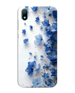 Чехол для Huawei Y5 2019 с картинкой «Голубой цветочный каскад» Чехол для Huawei Y5 2019 с картинкой «Голубой цветочный каскад»