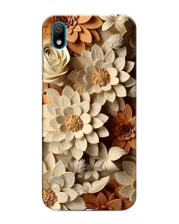Чехол для Huawei Y5 2019 с картинкой «Бежевый флористический декор» Чехол для Huawei Y5 2019 с картинкой «Бежевый флористический декор»