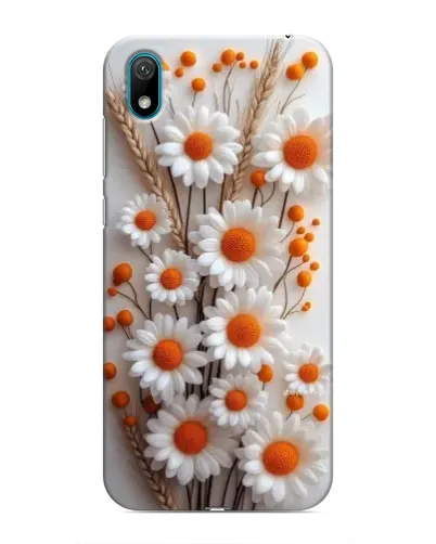Чехол для Huawei Y5 2019 с картинкой «Белые сухоцветы»