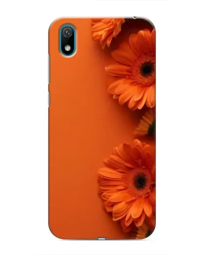 Чехол для Huawei Y5 2019 с картинкой «Оранжевые герберы»