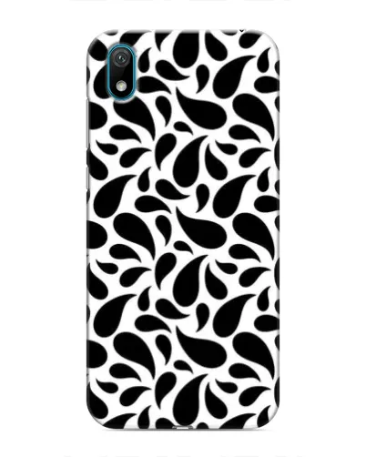 Чехол для Huawei Y5 2019 с картинкой «Контрастные черные капли» Чехол для Huawei Y5 2019 с картинкой «Контрастные черные капли»