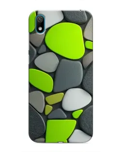 Чехол для Huawei Y5 2019 с картинкой «Яркая неоновая галька»