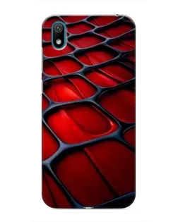 Чехол для Huawei Y5 2019 с картинкой «Красная глянцевая сетка»