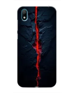 Чехол для Huawei Y5 2019 с картинкой «Kрасная лавовая трещина»