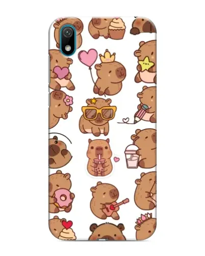 Чехол для Huawei Y5 2019 с картинкой «Стикерпак с капибарами» Чехол для Huawei Y5 2019 с картинкой «Стикерпак с капибарами»
