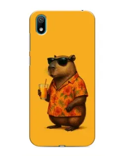 Чехол для Huawei Y5 2019 с картинкой «Капибара на отдыхе»