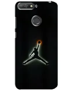 Чехол для Huawei Y6 Prime 2018 с картинкой «Jordan Gradient Logo»