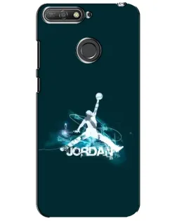 Чохол для Huawei Y6 Prime 2018 з картинкою «Jordan Blue Fire» Чохол для Huawei Y6 Prime 2018 з картинкою «Jordan Blue Fire»