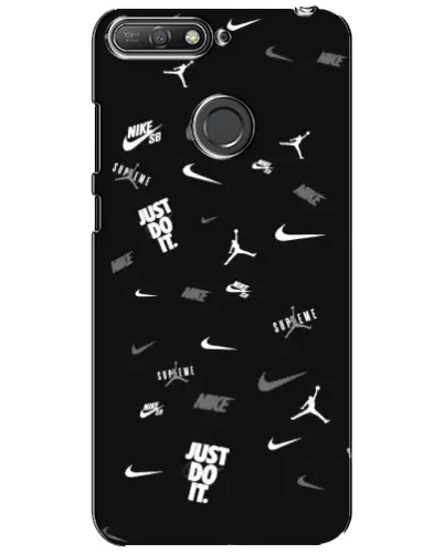 Чохол для Huawei Y6 Prime 2018 з картинкою «Nike Black Pattern» Чохол для Huawei Y6 Prime 2018 з картинкою «Nike Black Pattern»