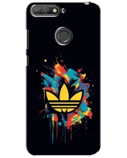 Чехол для Huawei Y6 Prime 2018 с картинкой «Adidas Splash»