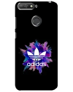 Чохол для Huawei Y6 Prime 2018 з картинкою «Вибух фарб Adidas»