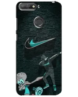 Чехол для Huawei Y6 Prime 2018 с картинкой «Спортивный арт Nike»