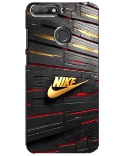 Чохол для Huawei Y6 Prime 2018 з картинкою «Золотий Nike на металі» Чохол для Huawei Y6 Prime 2018 з картинкою «Золотий Nike на металі»