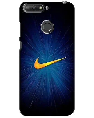 Чехол для Huawei Y6 Prime 2018 с картинкой «Синий пульс Nike» Чехол для Huawei Y6 Prime 2018 с картинкой «Синий пульс Nike»