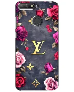 Чехол для Huawei Y6 Prime 2018 с картинкой «Цветочный Louis Vuitton»