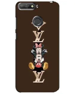 Чехол для Huawei Y6 Prime 2018 с картинкой «LV и Микки Маус»