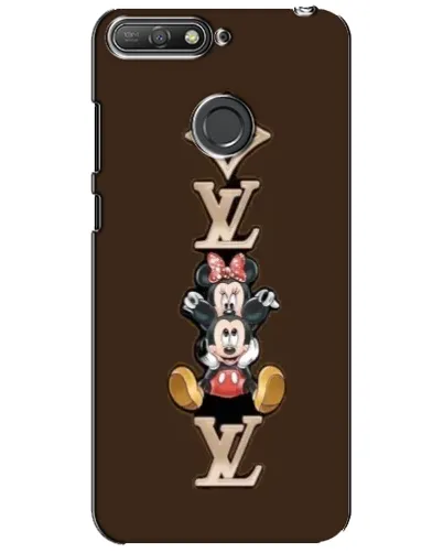 Чехол для Huawei Y6 Prime 2018 с картинкой «LV и Микки Маус»